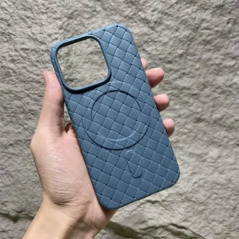 Weaving Grid Braided Mesh Silicone Phone Case