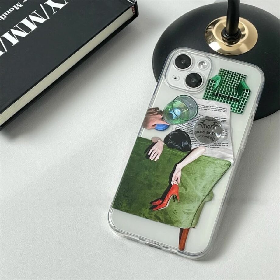 Woman Holding 3D Red High Heels Phone Case (4)