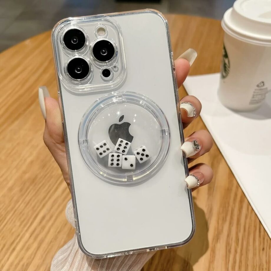 white Dice Phone Case