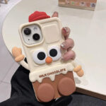 Cartoon Melted Milk Chocolate Bar Stand iPhone Case