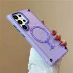 Hybrid Magnetic Clear Bumper Samsung Phone Case (2)