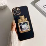 Perfume Bottle Liquid Glitter Plated iPhone Case