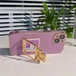 Purple Perfume Bottle Liquid Glitter Plated iPhone Case