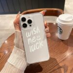 Shockproof Wish Me Luck Transparent Case