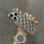Diamond Rhombus Shape 3D Plating Phone Case