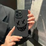 Horror Smile Black iPhone Case (1)