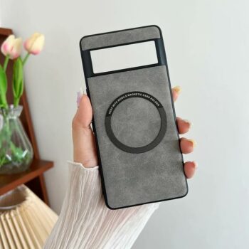 Faux Suede Leather Case for Google Pixel 9 Series