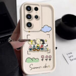 Summer Vibes Cartoon Figure Statue Phone Case
