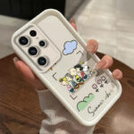 Summer Vibes Cartoon Figure Statue Phone Case - Beige