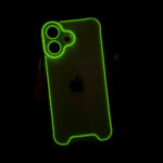 Luminous Neon Fluorescent Transparent Case for iPhone 16 (1)