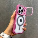 MagSafe Magnetic Clear Phone Case with Stash Stand