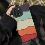 Colorful Wavy Stripe Texture Case for iPhone Series (1)