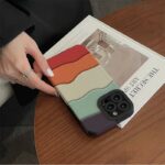 Colorful Wavy Stripe Texture Case for iPhone Series (2)