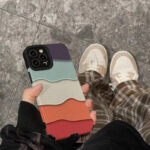 Colorful Wavy Stripe Texture Case for iPhone Series (4)