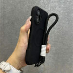 Black MagSafe Cortex iPhone Case with Strap