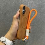 MagSafe Cortex Phone Case with Wrist Strap- orange