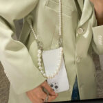 Pearl Chain Strap Clear iPhone Case (1)