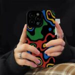 Abstract Fluid Art Colorful Wavy Phone Case