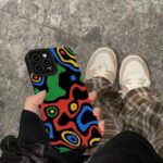 Abstract Fluid Art Colorful Wavy Shockproof iPhone Case