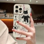 Hand Drawn Doodle Art Cat Phone Case