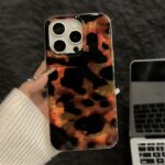 High Gloss Amber Tortoise Shell Phone Case