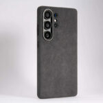 Dark Gray Samsung Galaxy S25 Ultra Alcantara Case with MagSafe