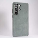 Gray Samsung Galaxy S25 Ultra Alcantara Case with MagSafe