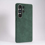 Green Samsung Galaxy S25 Ultra Alcantara Case with MagSafe