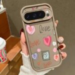 Cute Coffee Hand Drawn Love Hearts Google Pixel Case