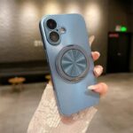 Blue Laser iPhone 16 MagSafe Case with Ring Stand