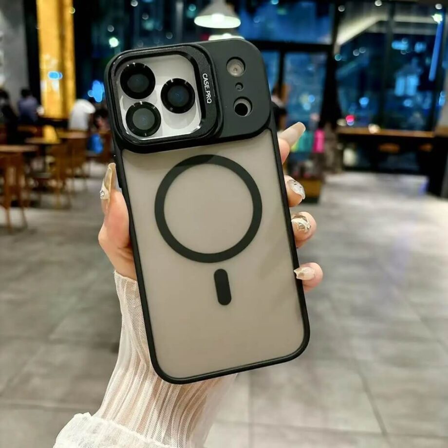 MagSafe Matte Armor Case with Camera Shield -Black