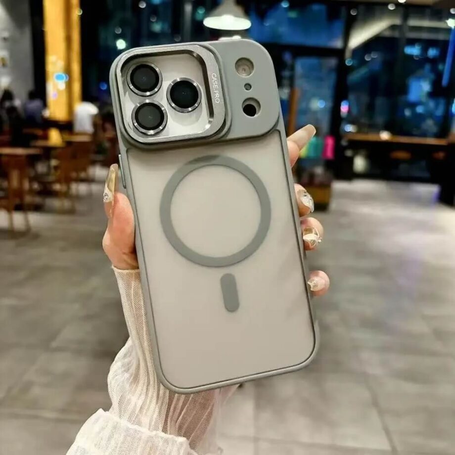 MagSafe Matte Armor Case with Camera Shield for iPhone 17 Models- gray