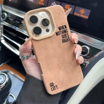 When Nothing Goes Right Go Left iPhone Case