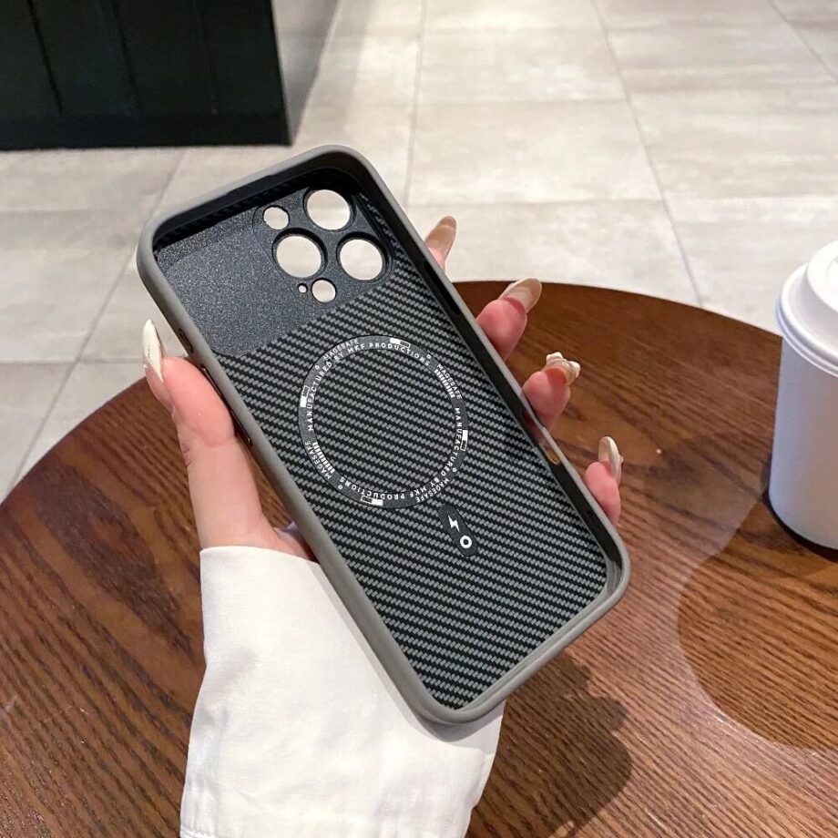 Carbon Fiber MagSafe iPhone Case with Camera Window