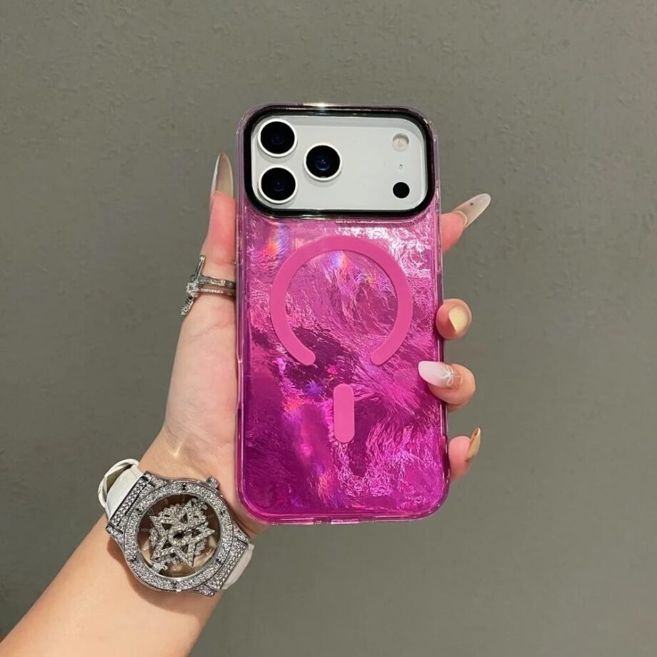 Green Holographic Radiant MagSafe Case for iPhone