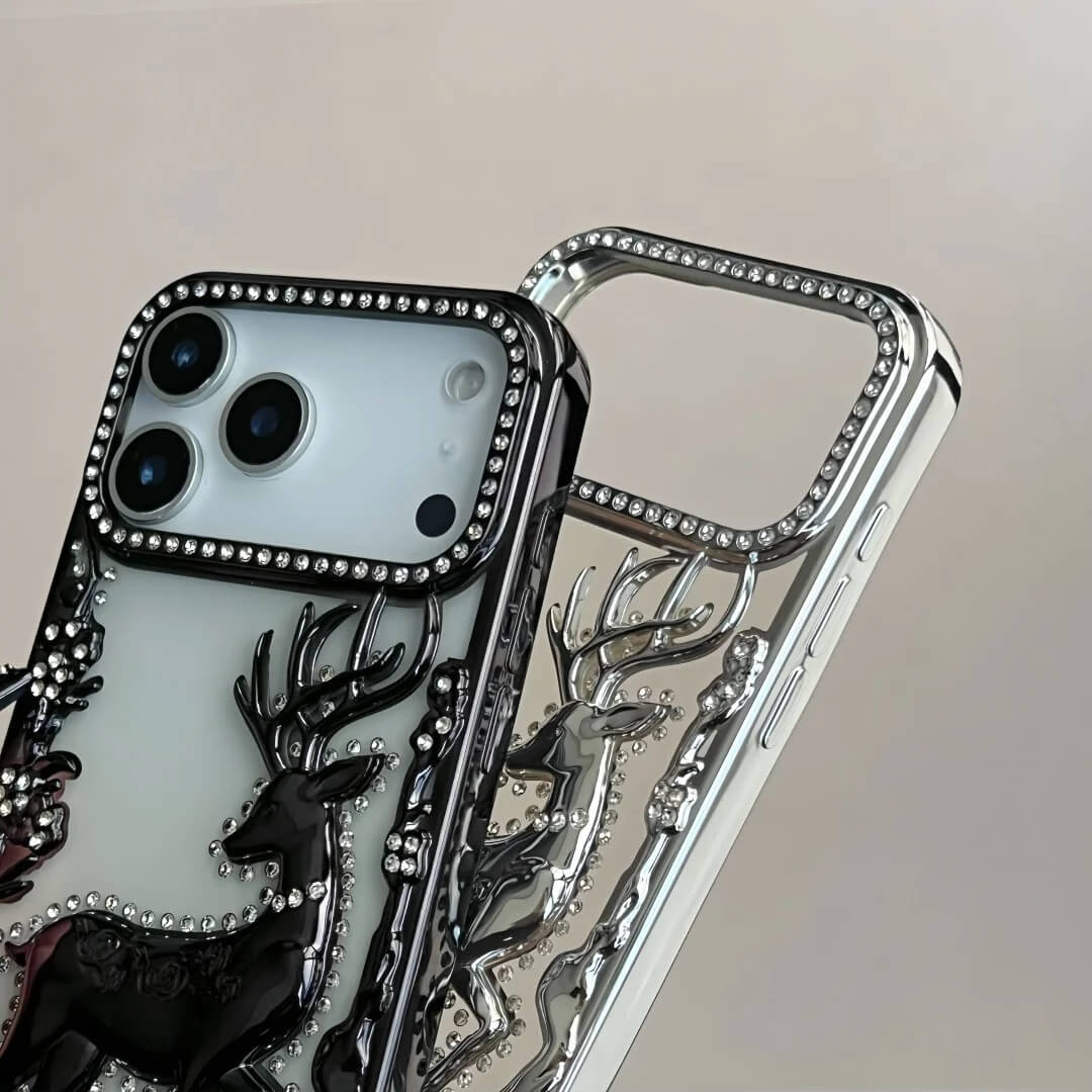 3D Crystal Deer Plating iPhone Case (2) 3D Crystal Deer Plating iPhone Case (2)