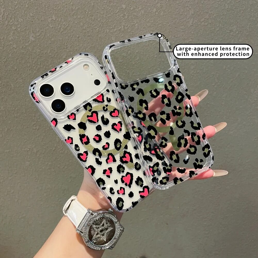 Clear Leopard Heart MagSafe iPhone Case (1) Clear Leopard Heart MagSafe iPhone Case (1)
