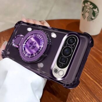 Clear Shockproof Magnetic Ring Stand Case for Pixel 8,9,10 Series