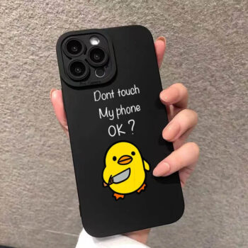 Dont Touch My Phone Duck iPhone Case