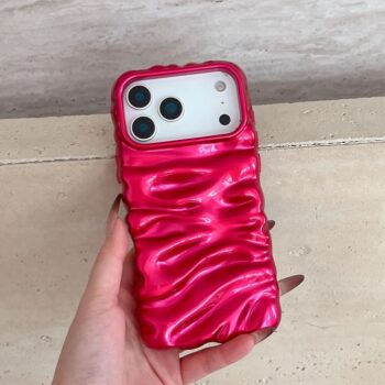 Sculpted Glossy Wave Armor Phone Case
