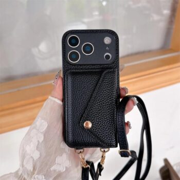 Crossbody Phone Case with Card Holder and Adjustable Strap