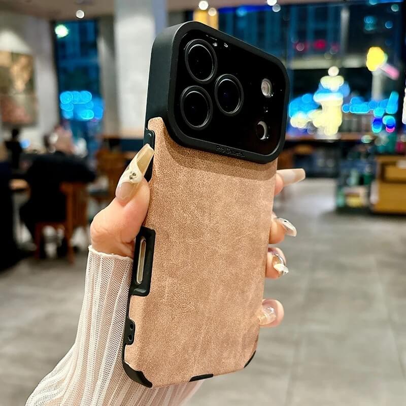 Brown PU Leather Shockproof iPhone Case Brown PU Leather Shockproof iPhone Case