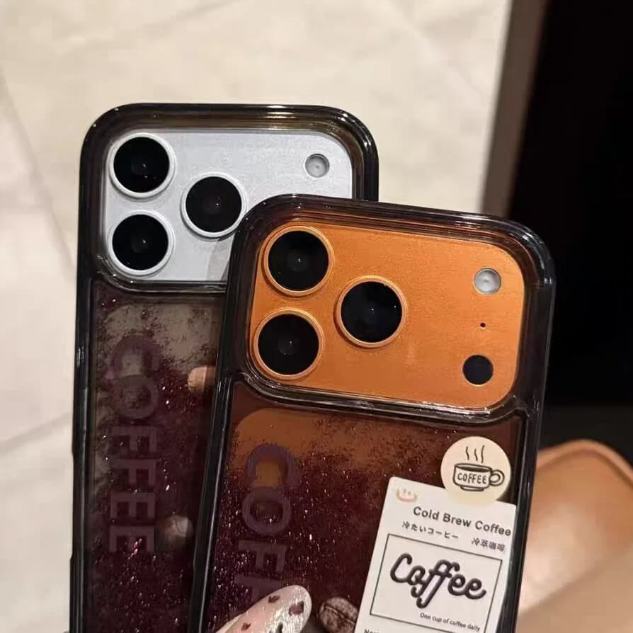 Floating Coffee Quicksand Glitter Phone Case (2) Floating Coffee Quicksand Glitter Phone Case (2)