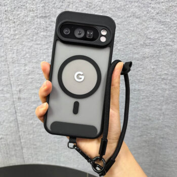 Matte Magnetic Case with Wrist Strap for Google Pixel Series
