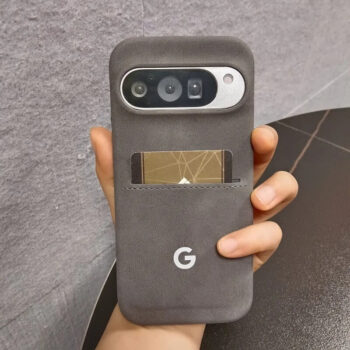 Minimal Leather Card Holder Case for Pixel 9 & Pixel 10 Series