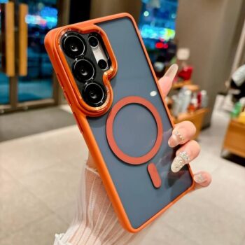 Magnetic Smoke Clear Case for Samsug s25, s26 series