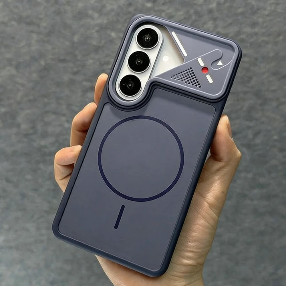 Blue Camera Shield Magnetic Ring Case for Samsung Galaxy S26 Series Blue Camera Shield Magnetic Ring Case for Samsung Galaxy S26 Series