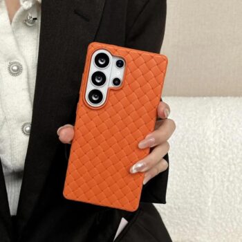 Woven Texture Matte Grip Case for Samsung Galaxy S26 Ultra