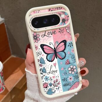 Butterfly Floral Love Split Color Phone Case