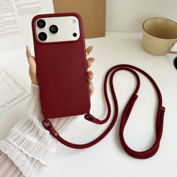 Crossbody Silicone iPhone Case with Matching Lanyard